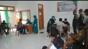 Puskesmas Golowelu Canangkan Vaksinasi Bagi Pelayan Publik di Kuwus