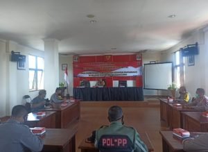 Polres Manggarai Bersama Instansi Terkait, Gelar Rakor Penanganan Covid-19