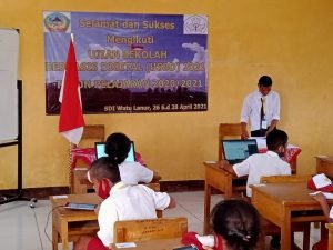 Sekolah di Manggarai Timur Gelar USBD di Tengah Kesulitan Jaringan Internet