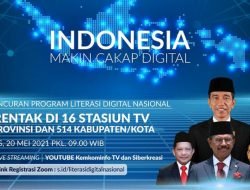 Kominfo Membuka Kelas Literasi Digital Nasional Besok, 16 Stasiun TV Tayang Serentak