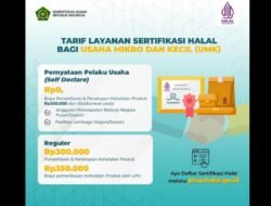 Sertifikasi Halal Gratis Dibuka, BPJPH Siapkan 25.000 Kuota untuk UMK