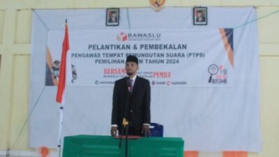 Ketua Panwaslu Kecamatan Ndoso, Lantik 70 Pengawas TPS