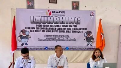 Bawaslu Sumba Barat Launching Posko Aduan Kawal Hak Pilih
