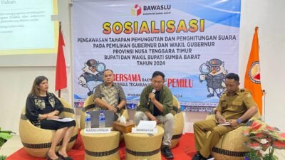 Bawaslu Sumba Barat Gelar Sosialisasi Putung Suara